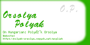 orsolya polyak business card